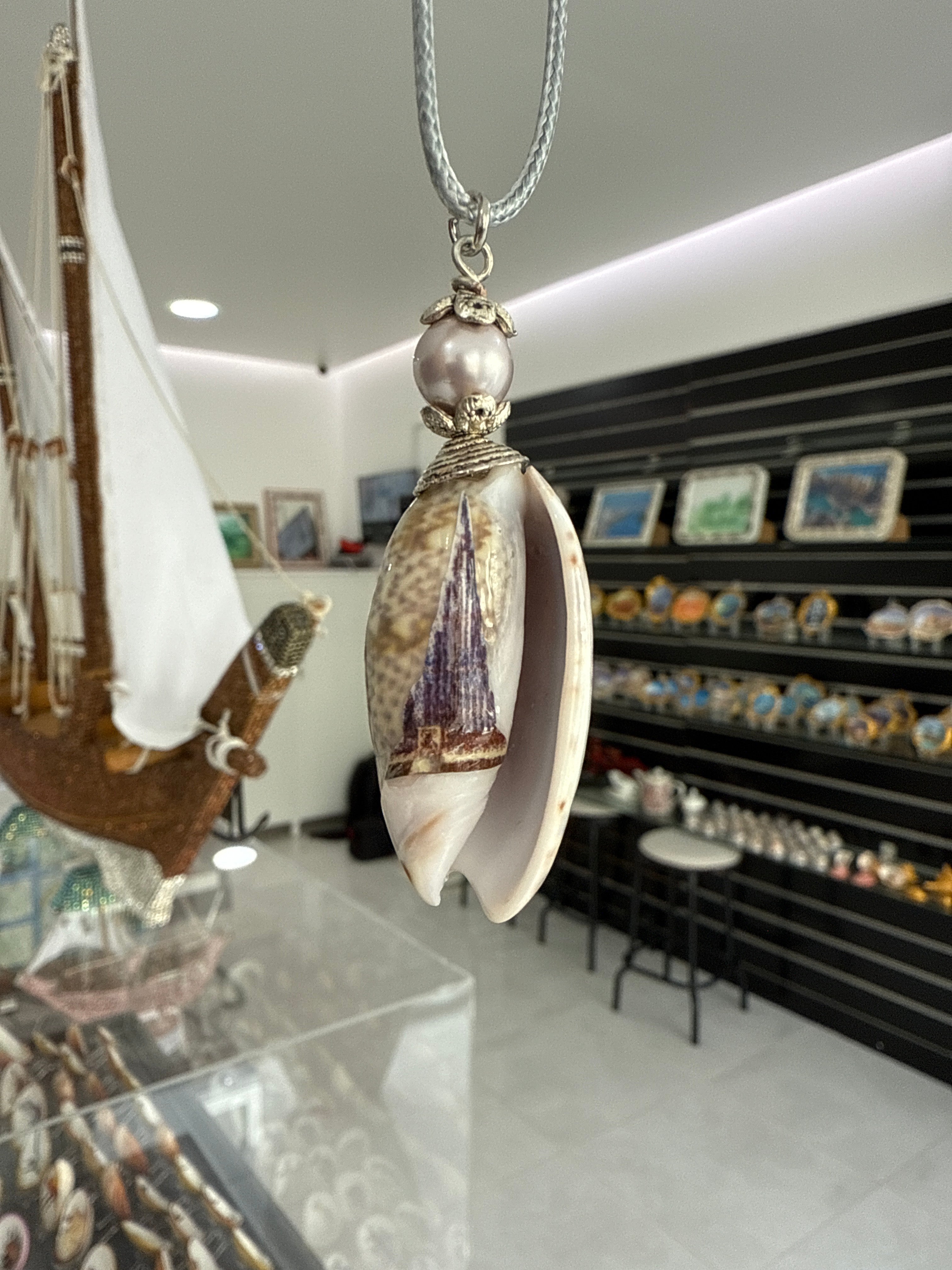 Lucky Olive Necklace, Burj Khalifa Art