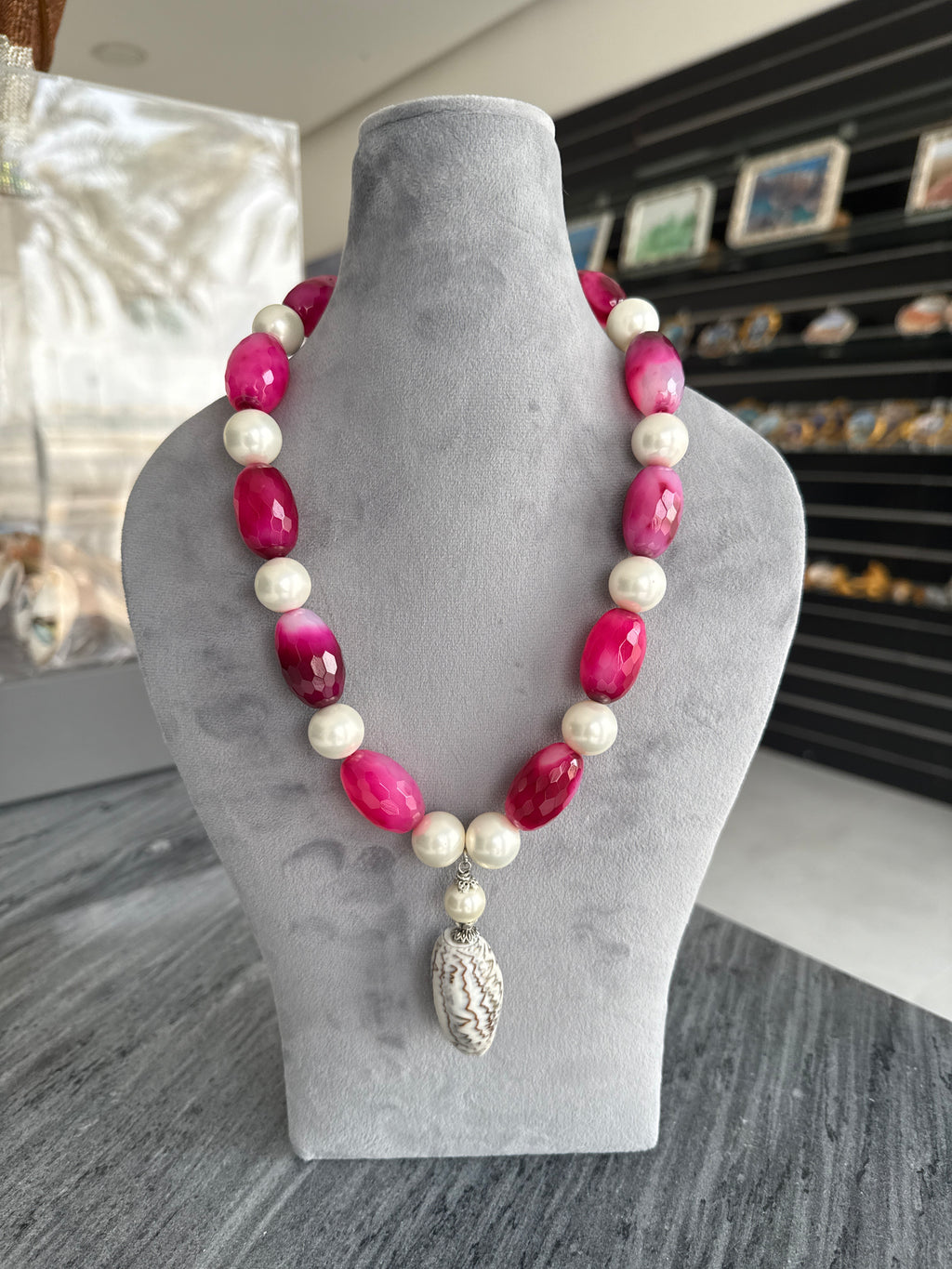 Mermaid Necklace, Rose