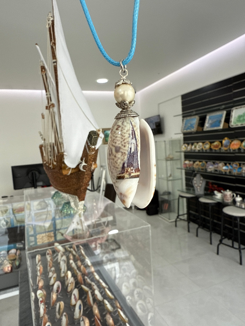 Lucky Olive Necklace, Burj Khalifa Art
