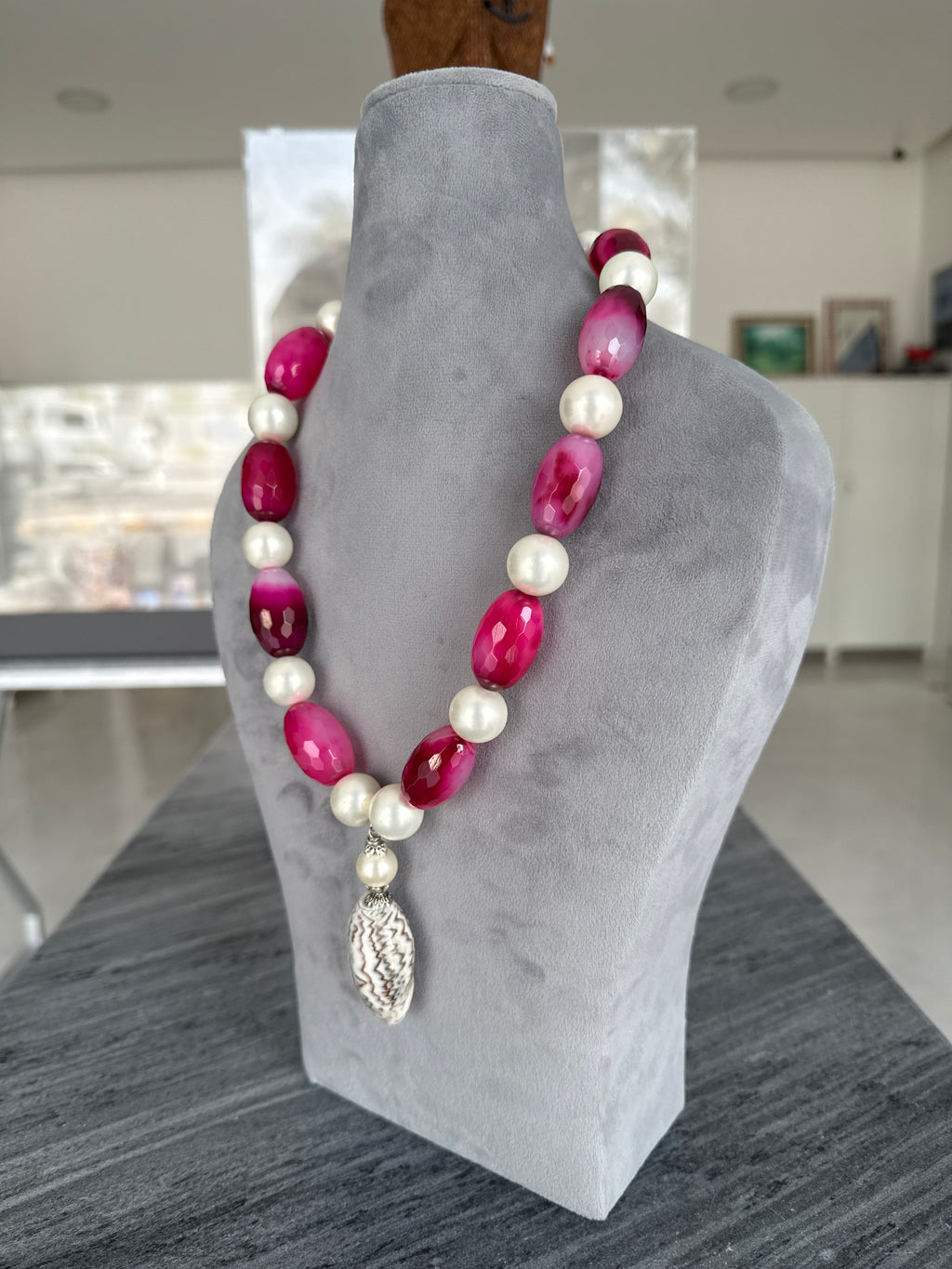 Mermaid Necklace, Rose
