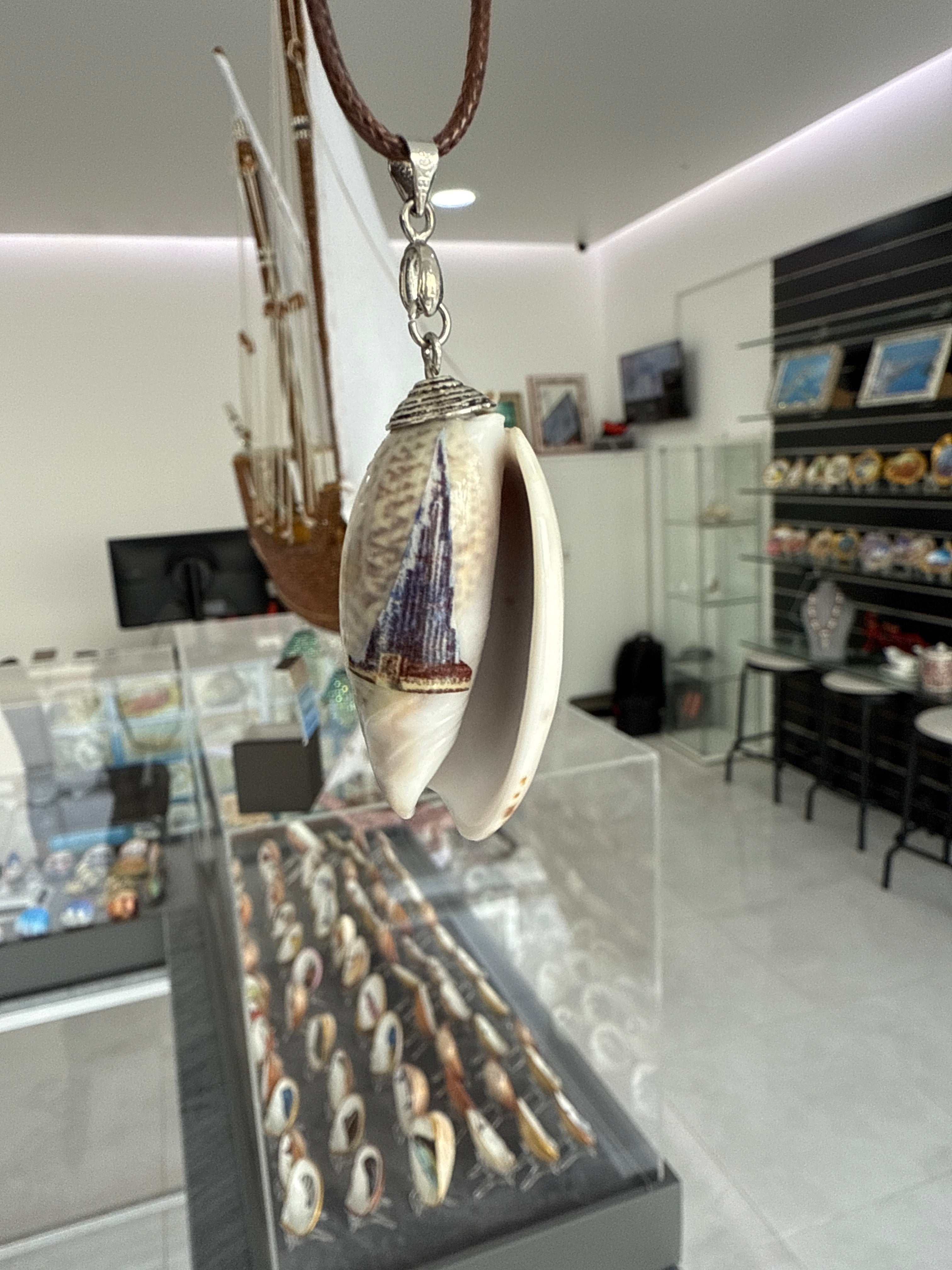 Lucky Olive Necklace, Burj Khalifa Art
