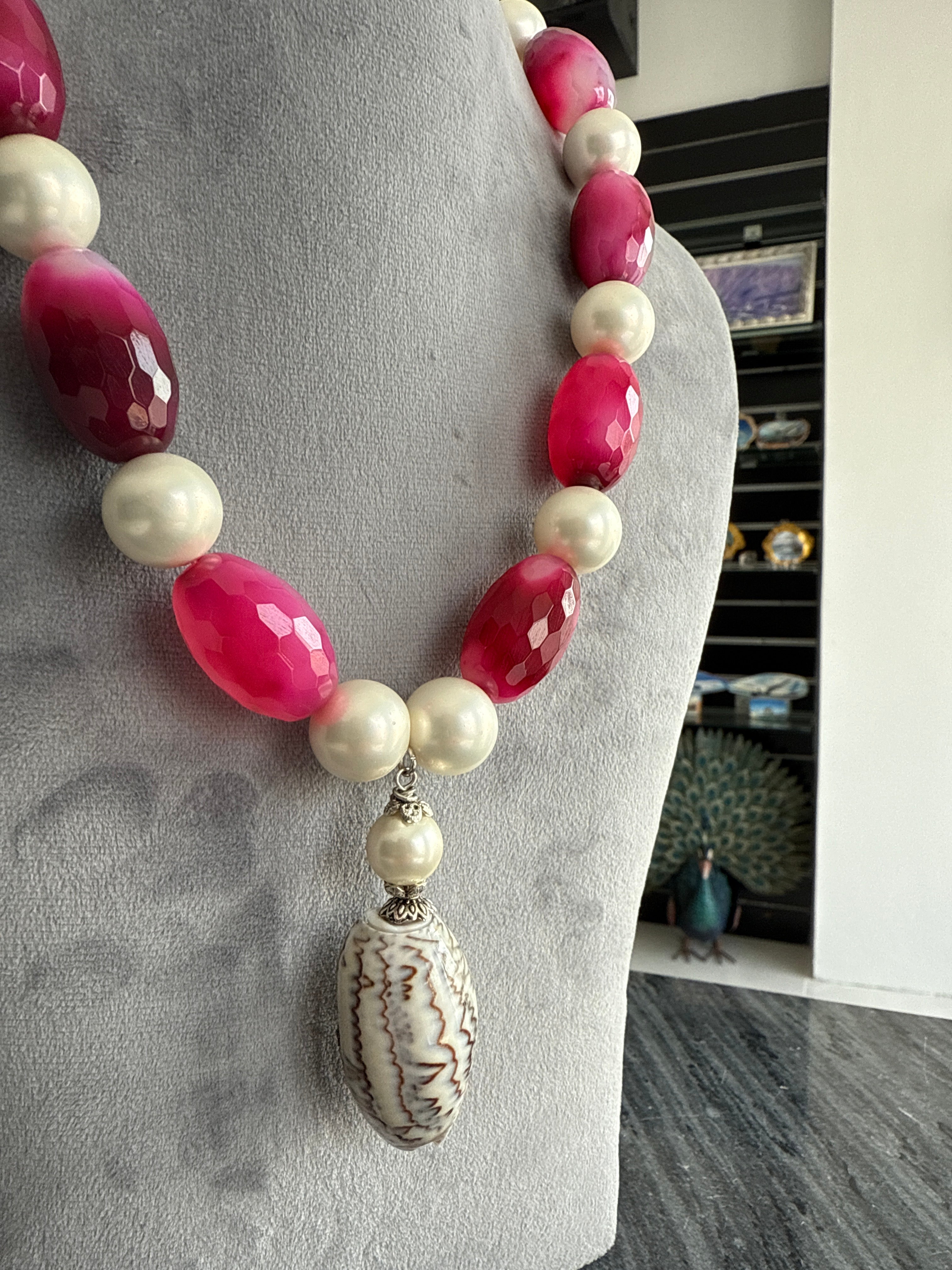 Mermaid Necklace, Rose