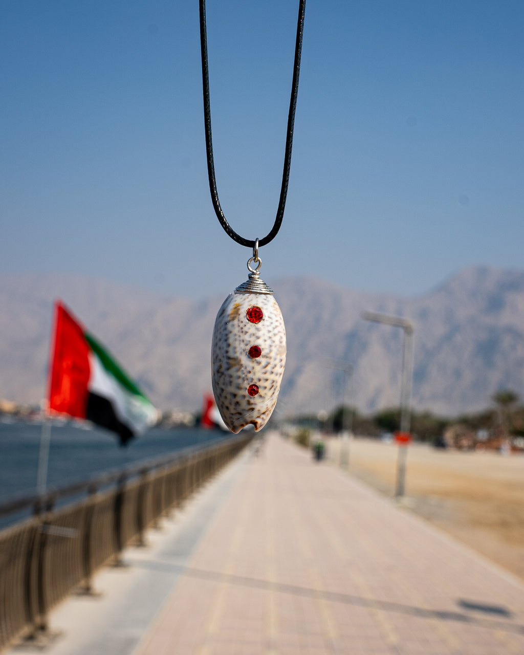 Jeweled Lucky Olive Necklace - Clear (RED)