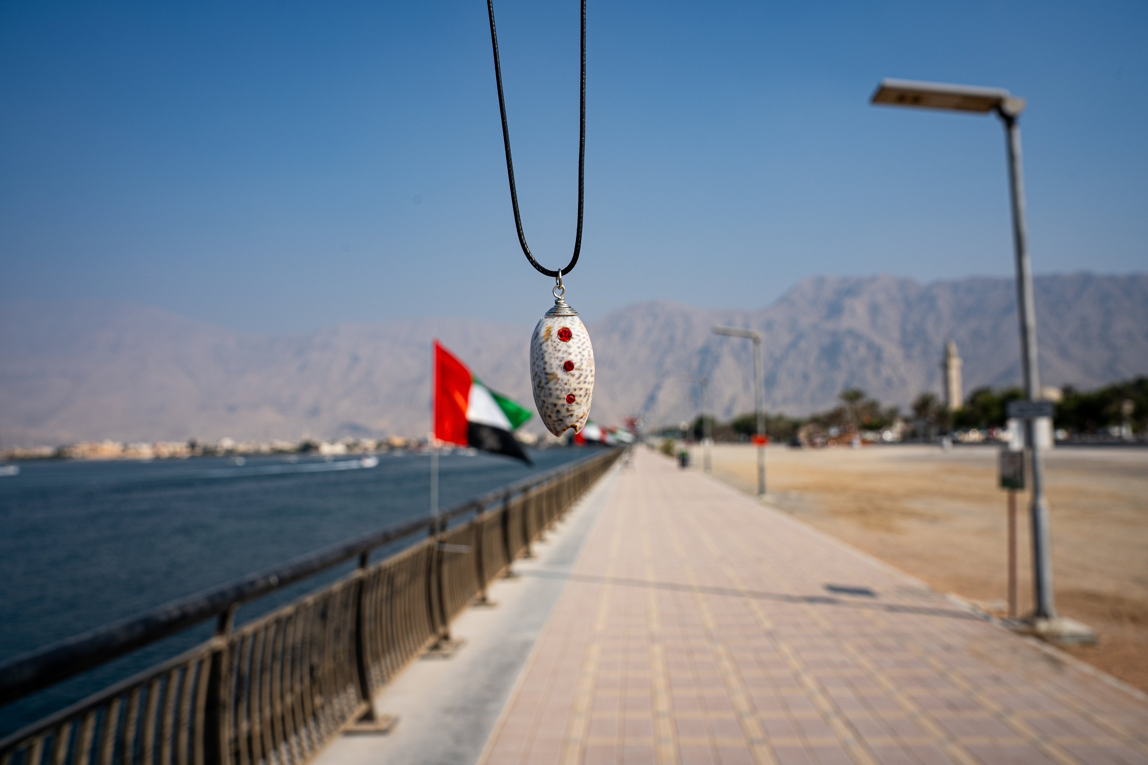 Jeweled Lucky Olive Necklace - Clear (RED)