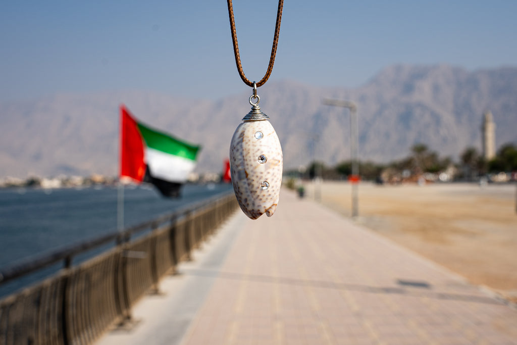 Jeweled Lucky Olive Necklace - Clear