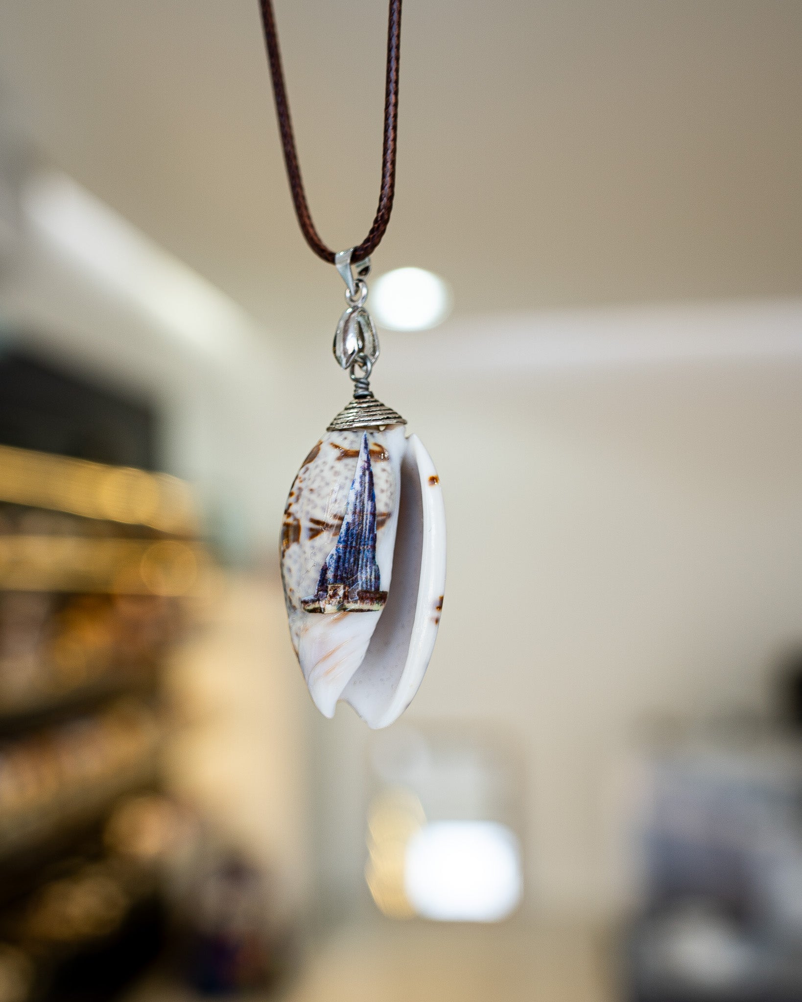 Lucky Olive Necklace, Burj Khalifa Art