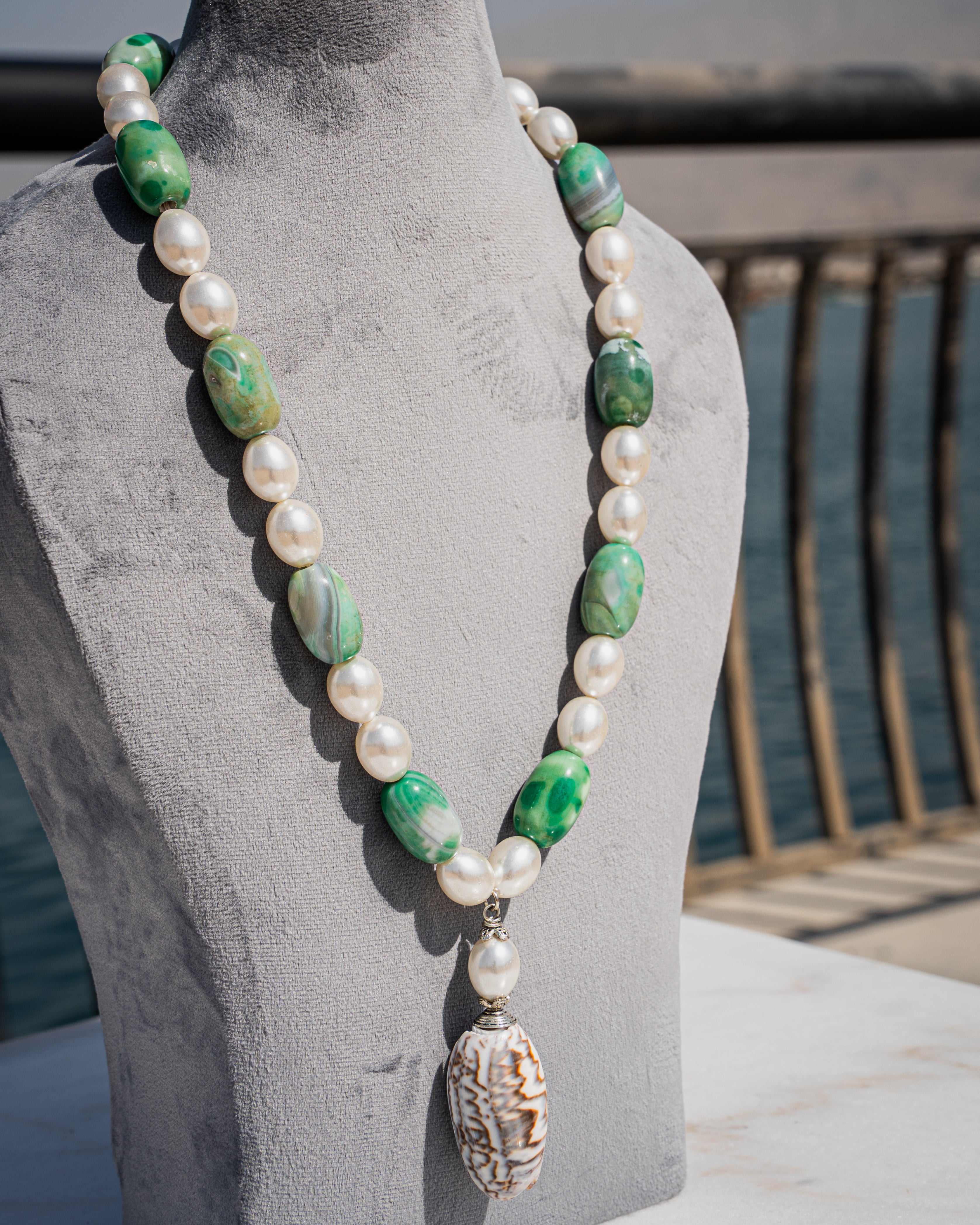 Mermaid Necklace, Green