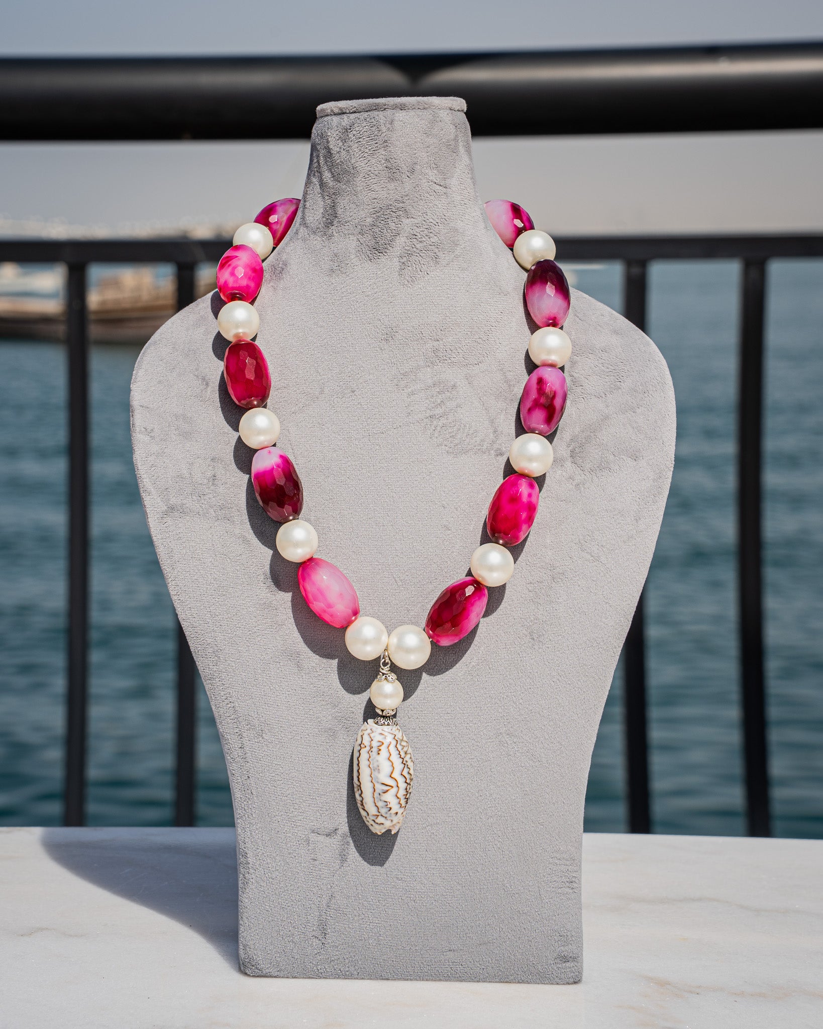 Mermaid Necklace, Rose