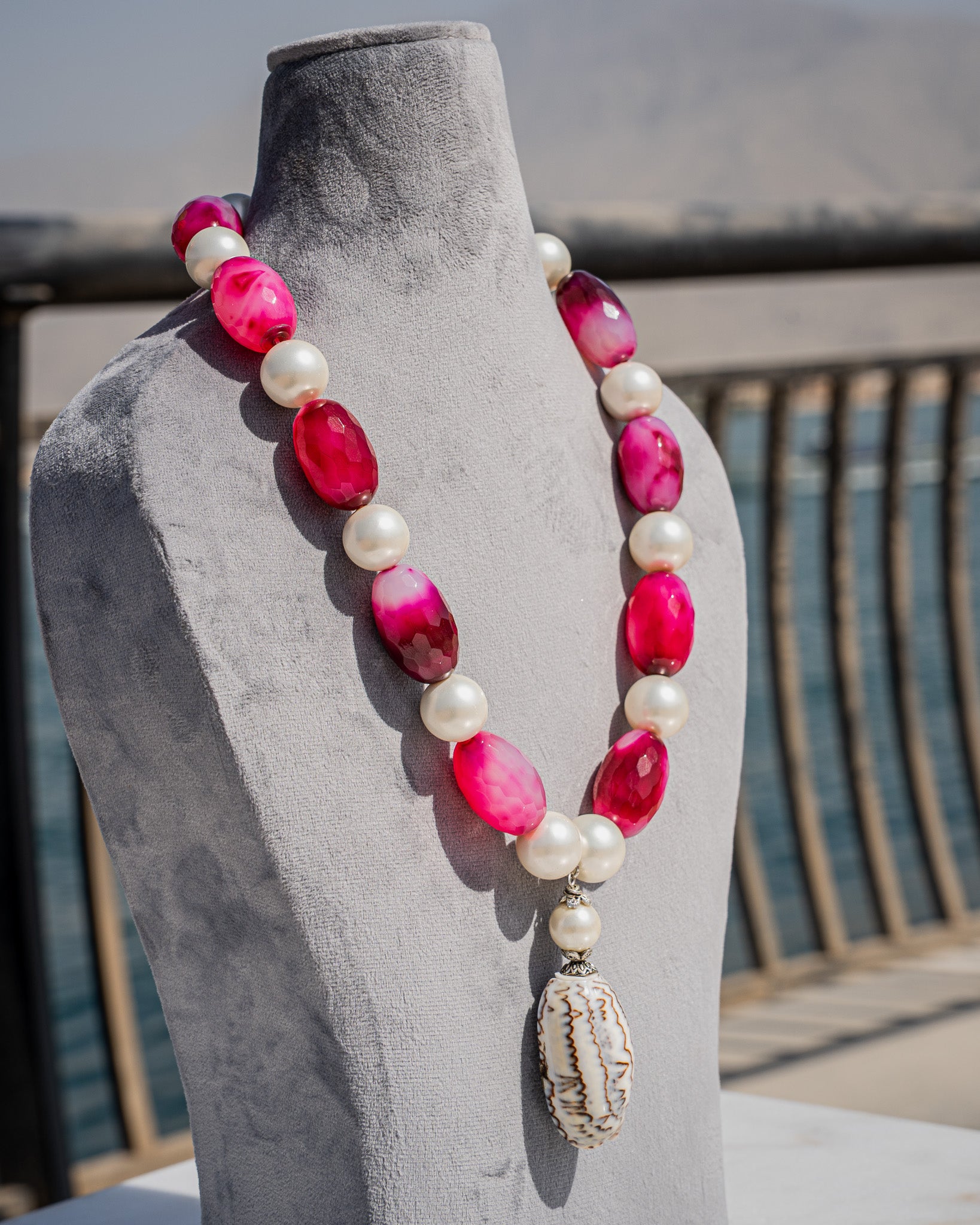 Mermaid Necklace, Rose