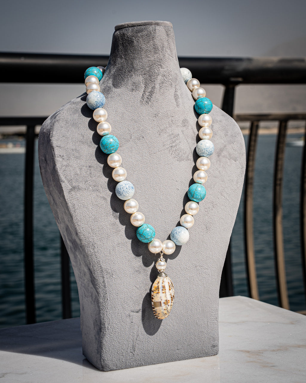 Mermaid Necklace, Baby Blue