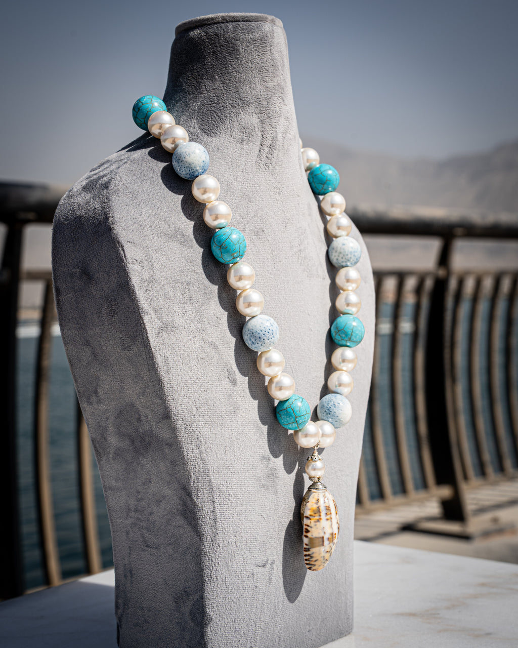 Mermaid Necklace, Baby Blue