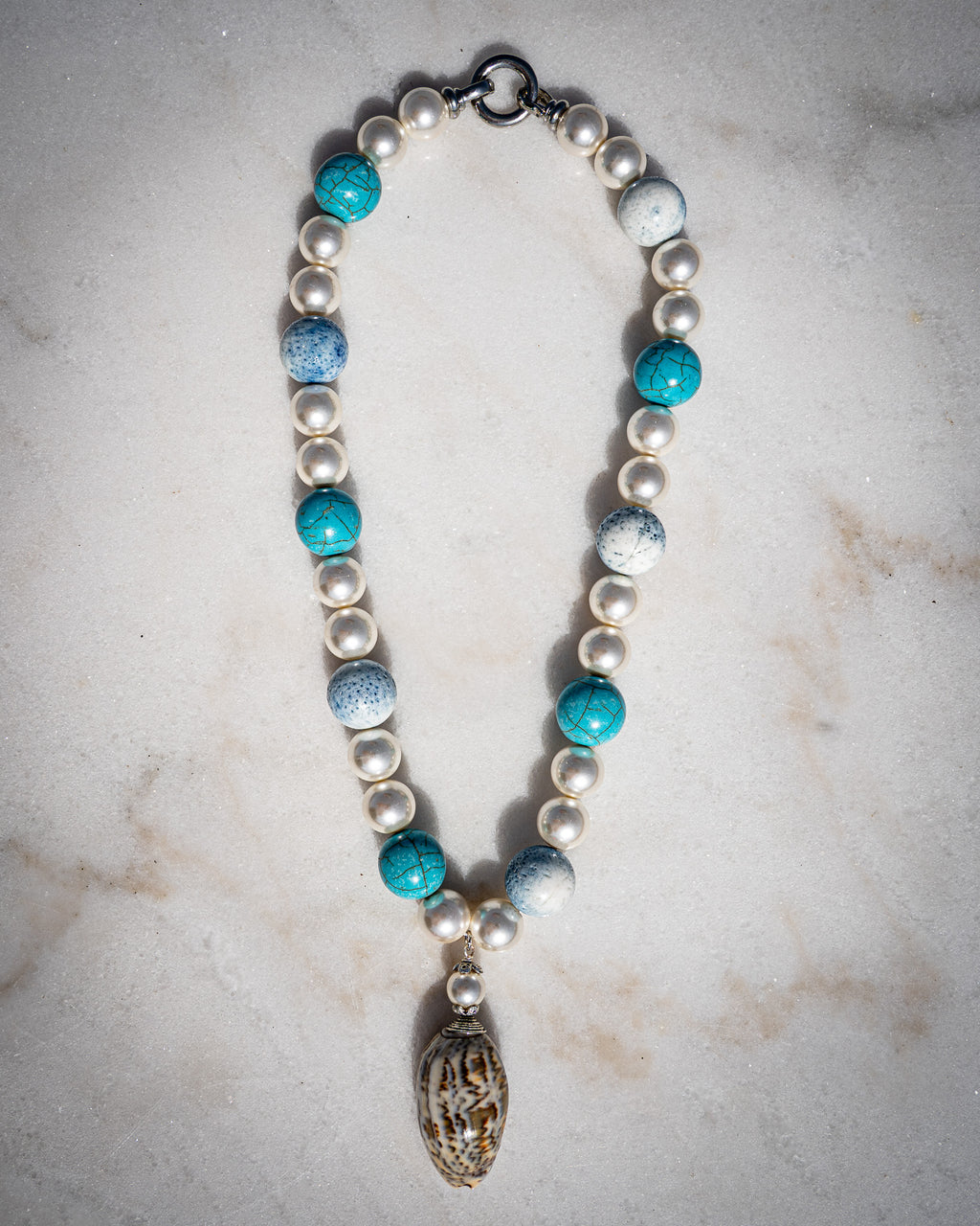Mermaid Necklace, Baby Blue
