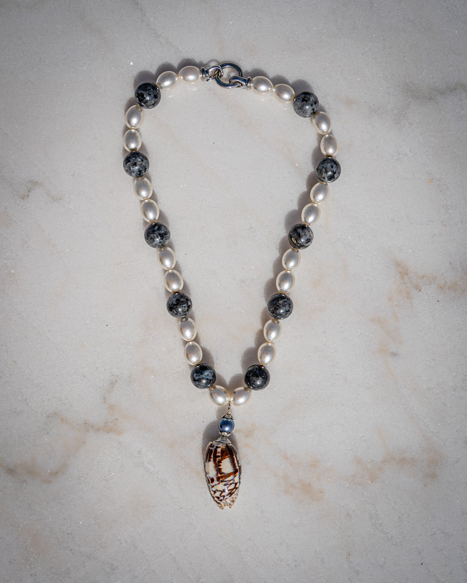 Mermaid Necklace, Graphite