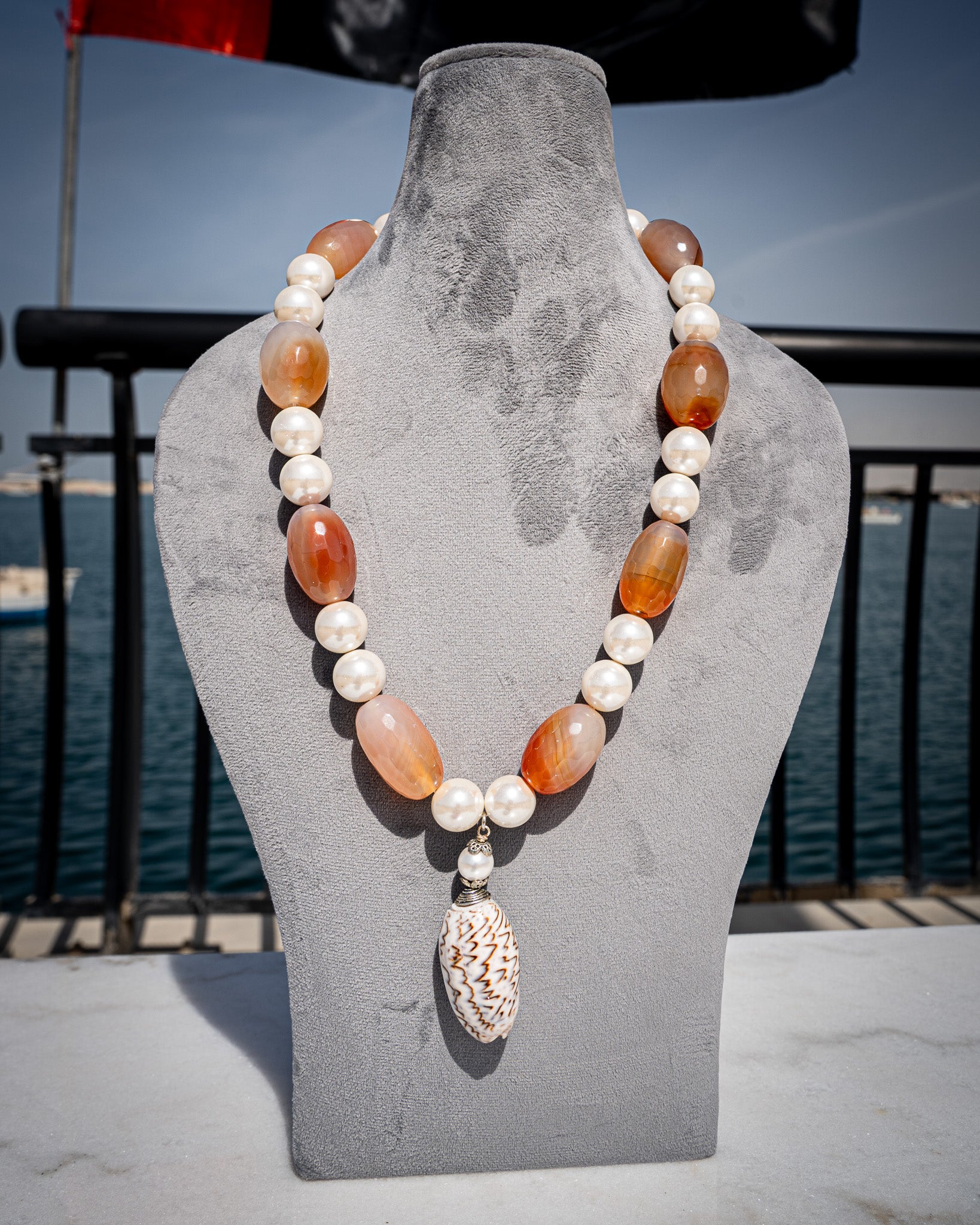 Mermaid Necklace, Amber