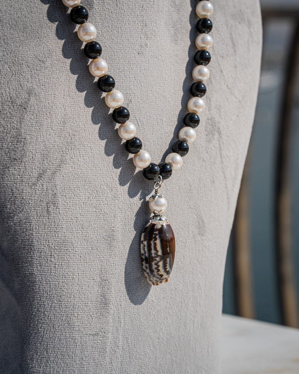 Choker Necklace - (Onyx Black)