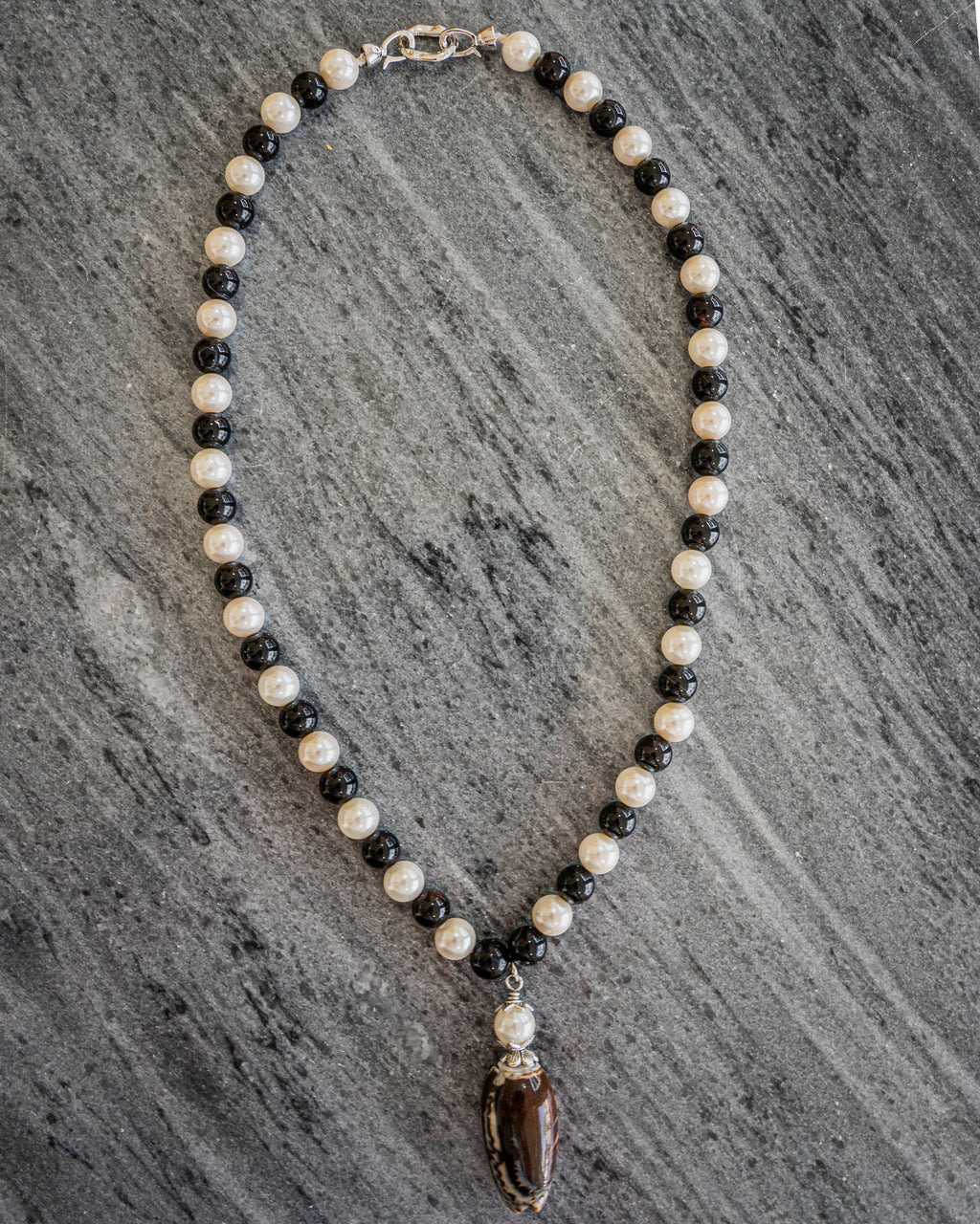 Choker Necklace - (Onyx Black)