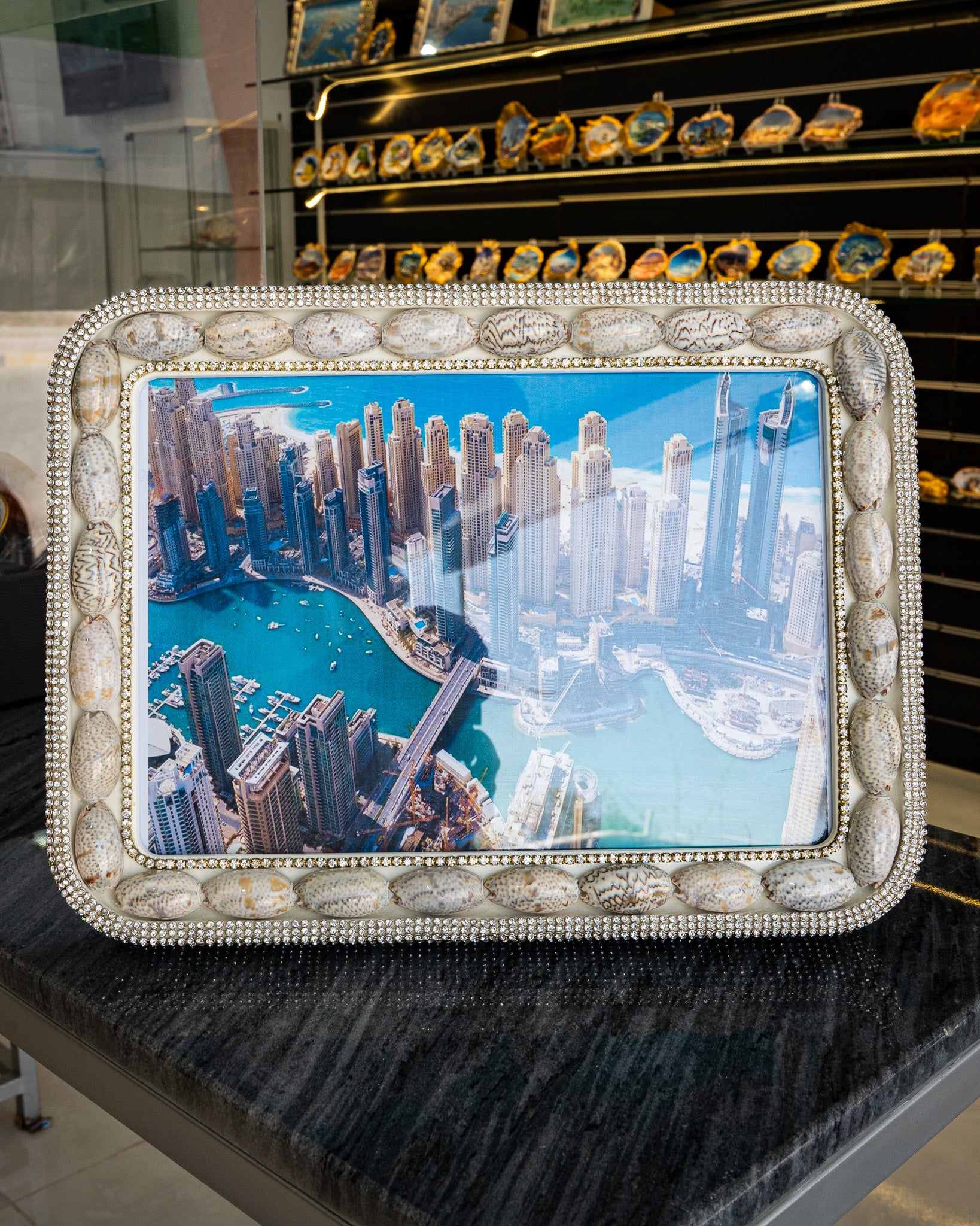 jeweled photo frame 11.5" X 8"