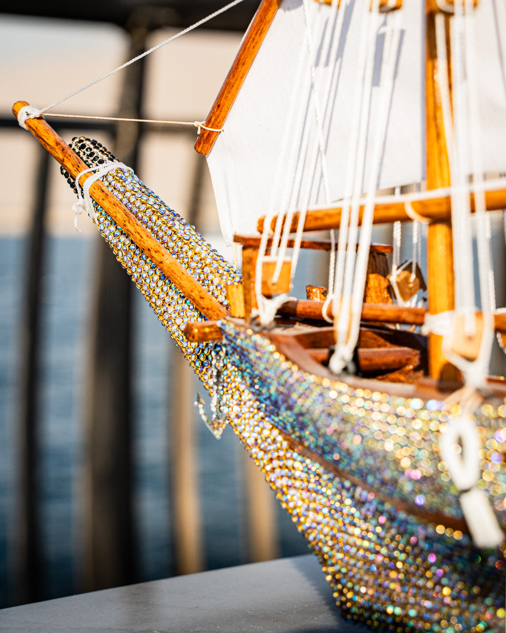 Traditional dhow boat, jeweled