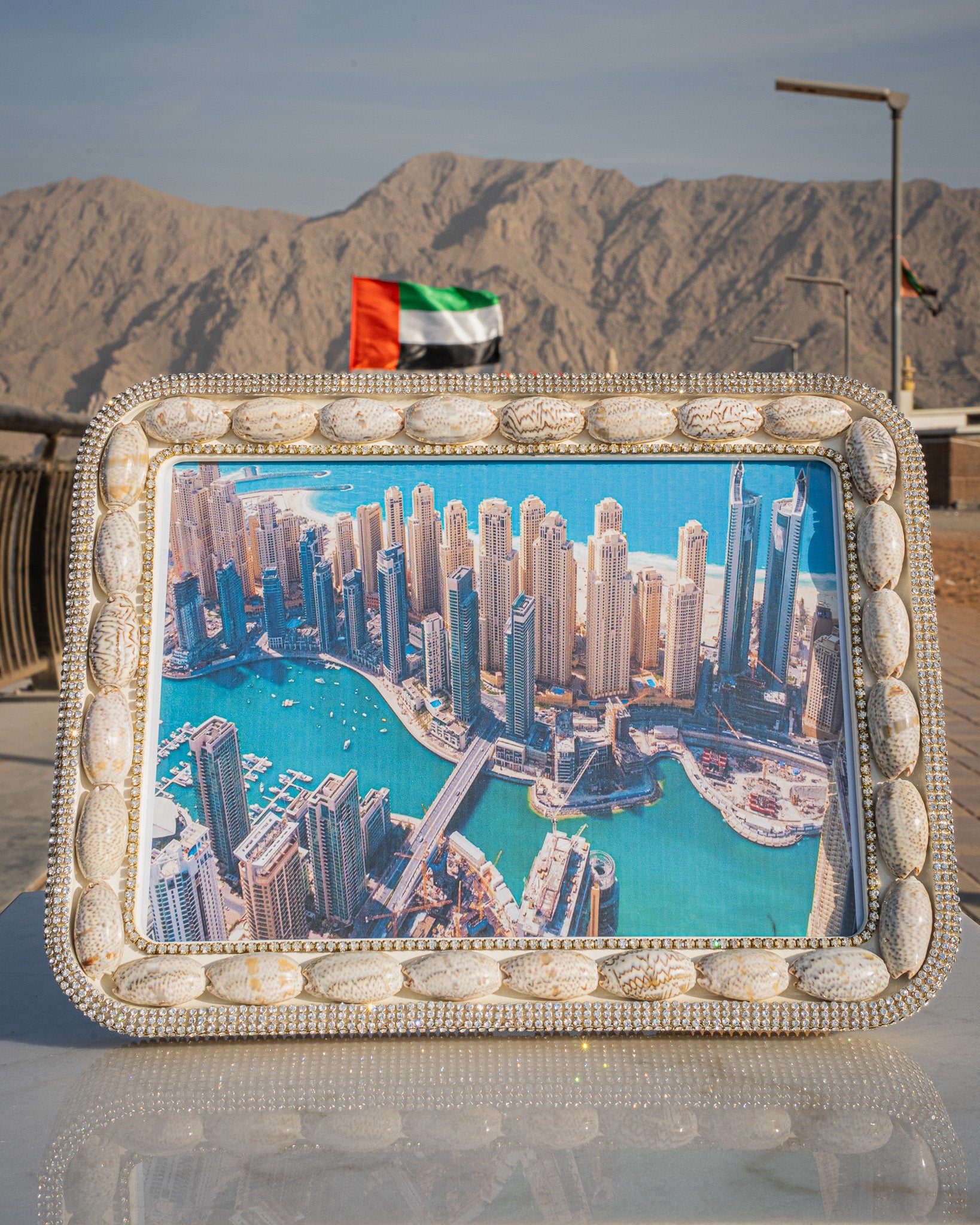 jeweled photo frame 11.5" X 8"