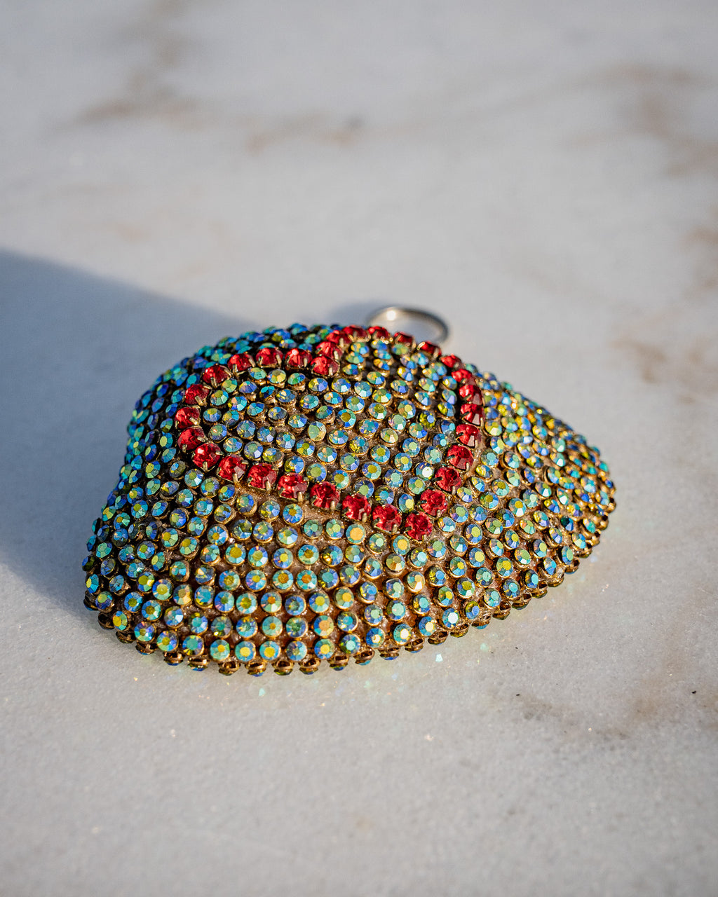 Jeweled Natural UAE Large clam keychains ( keyring )