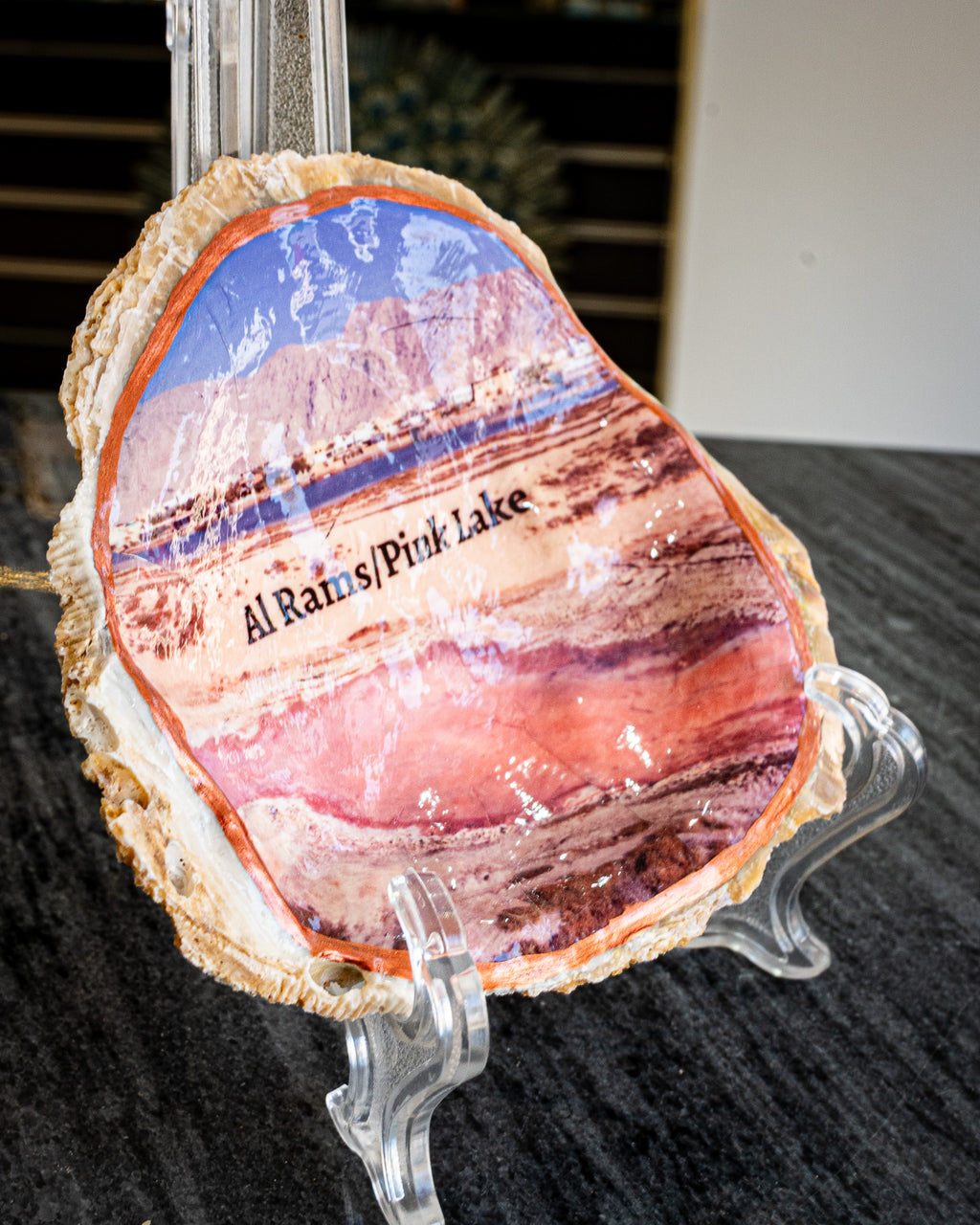 Oyster Art, Al Rams, pink lake 4"