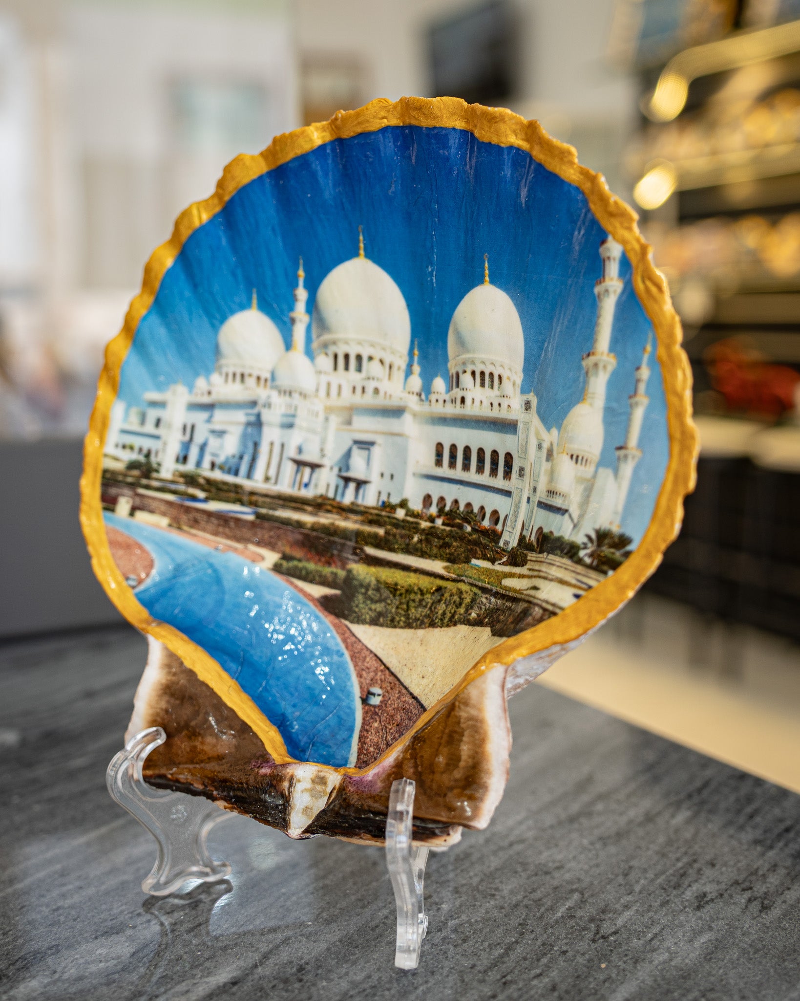 Scallop Art, Abu Dhabi Shaikh Zayed Mosque 6.8"