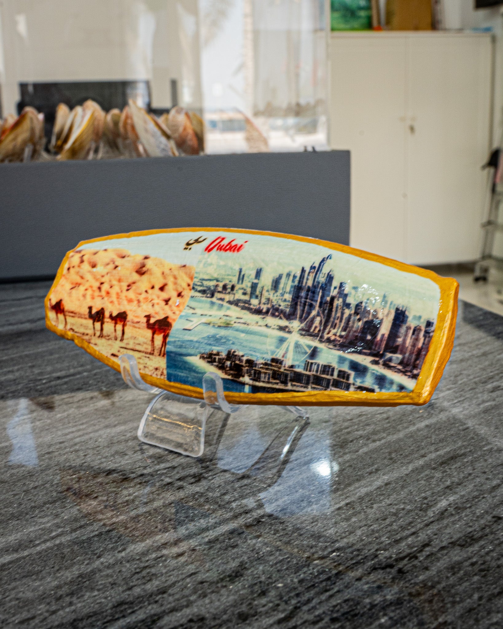 Perfect Cuttlefish Art, Vintage Dubai