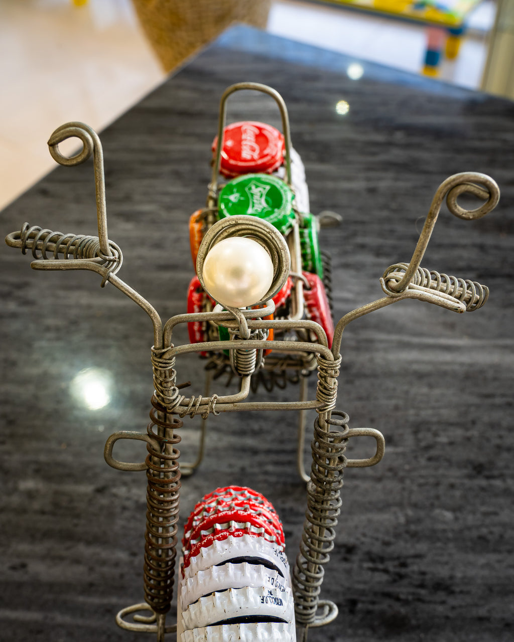Bottle cap and wire bike