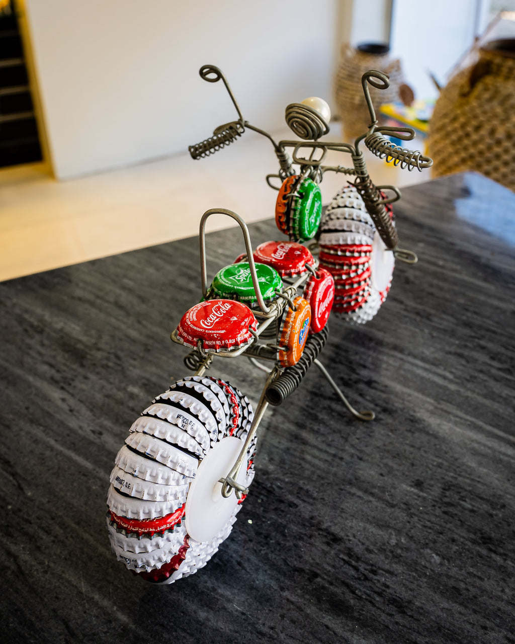 Bottle cap and wire bike