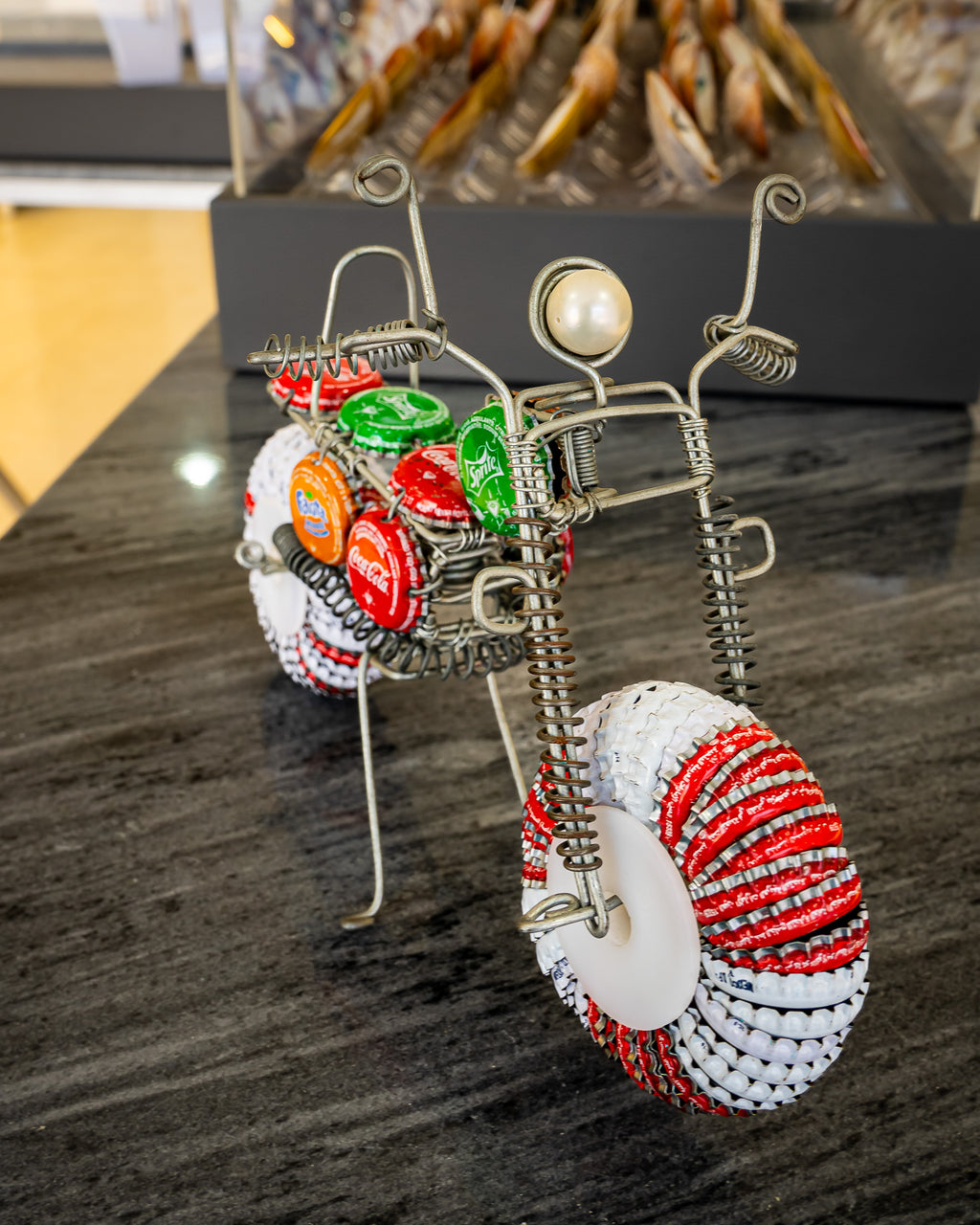 Bottle cap and wire bike