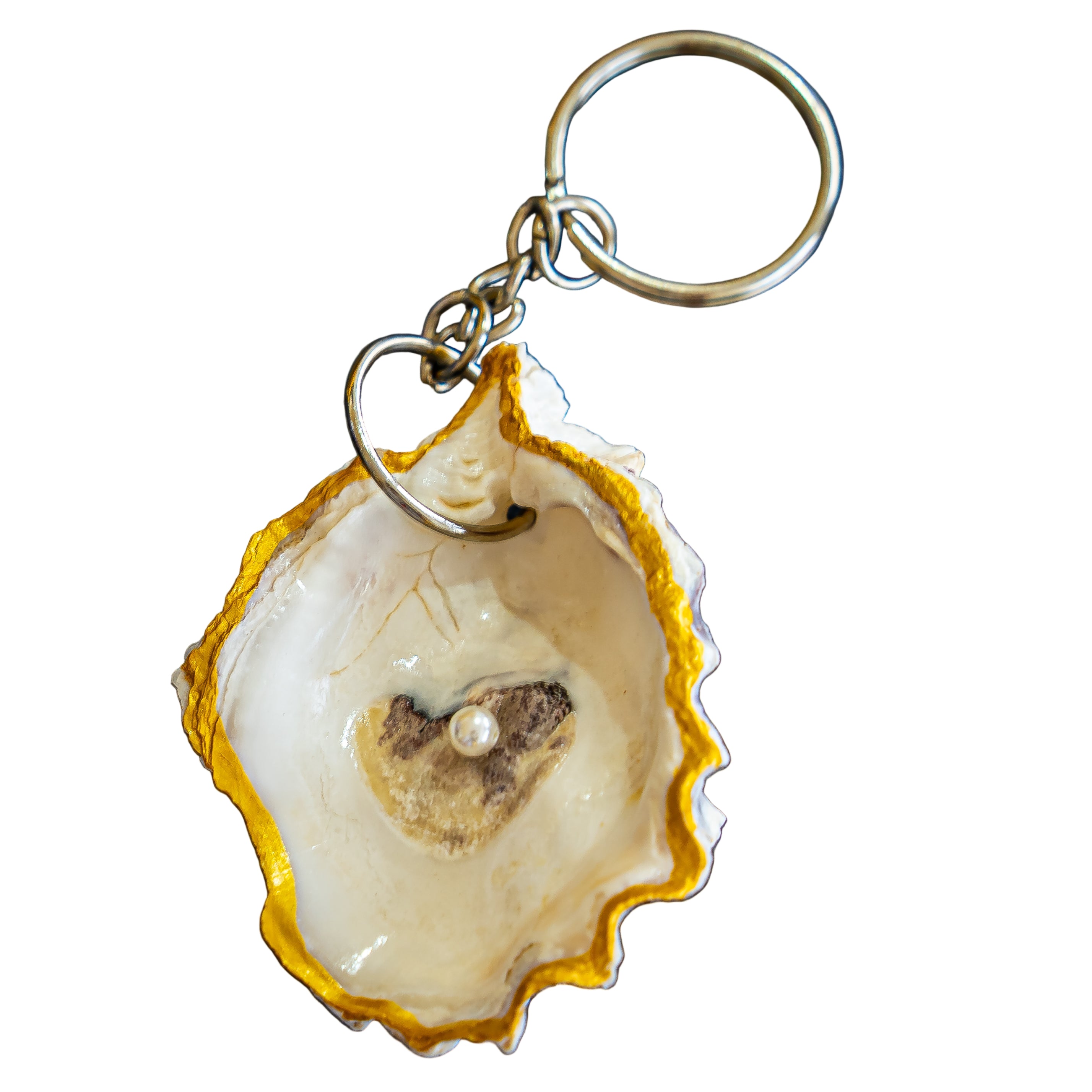 Natural UAE oyster keychains ( keyring )