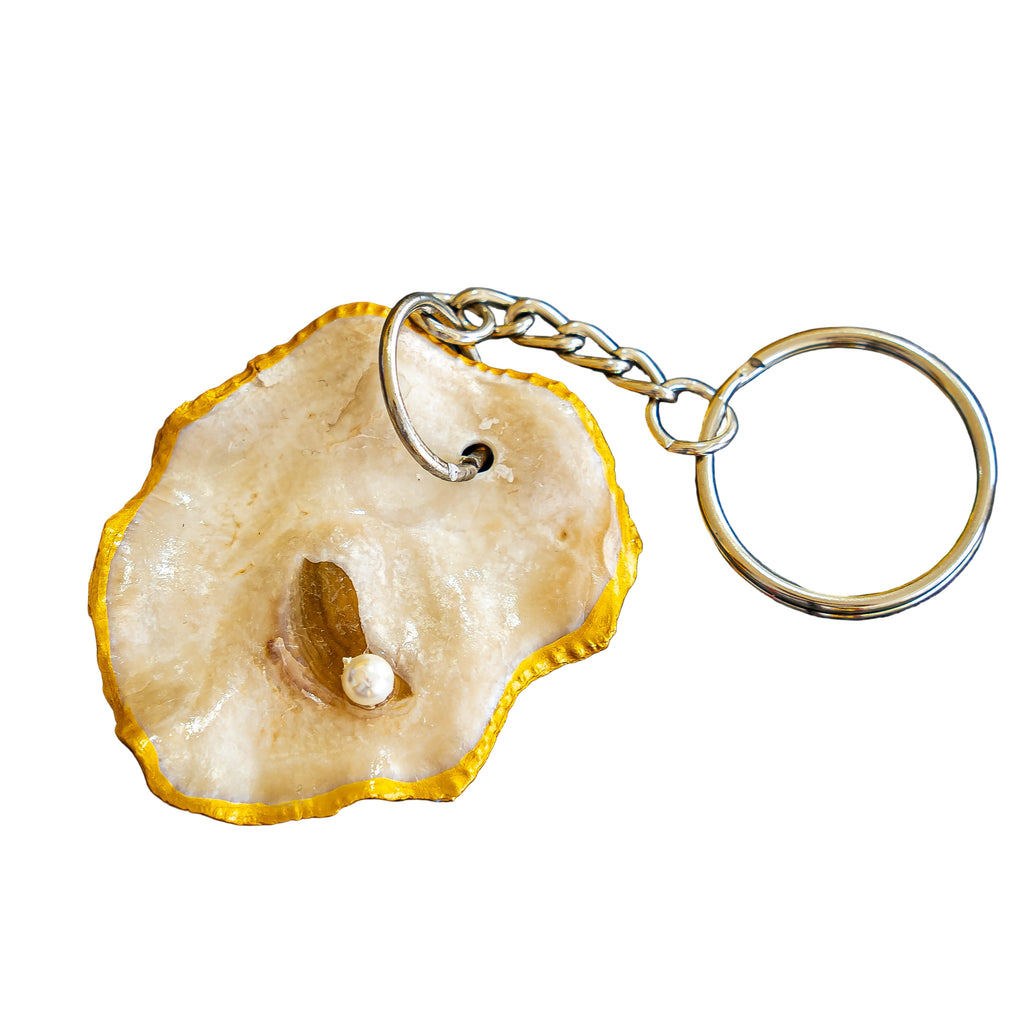 Natural UAE oyster keychains ( keyring )