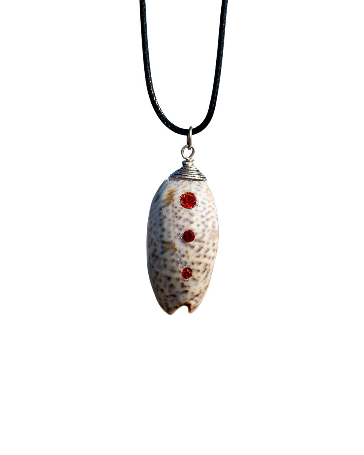 Jeweled Lucky Olive Necklace - Clear (RED)