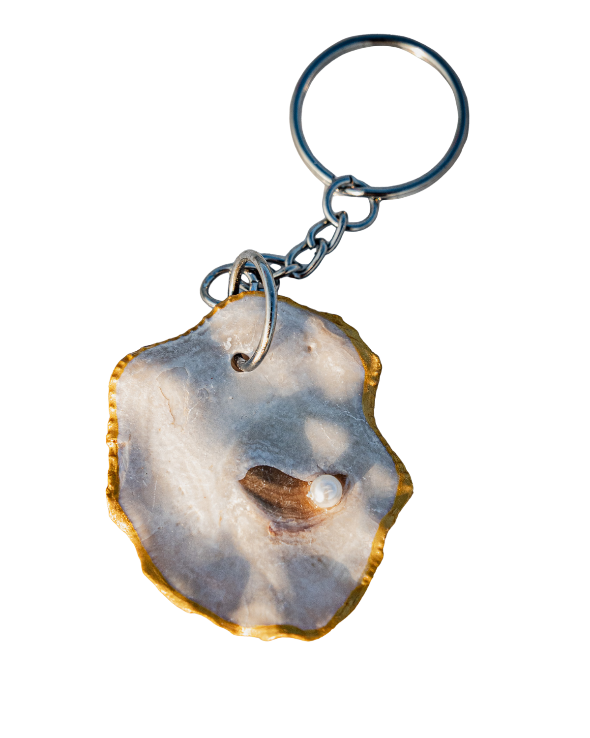 Natural UAE oyster keychains ( keyring )
