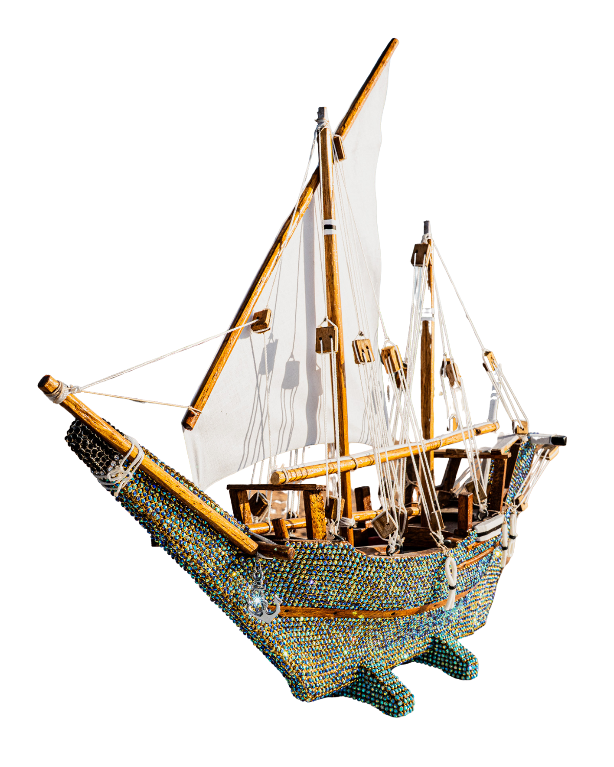 Traditional dhow boat, jeweled