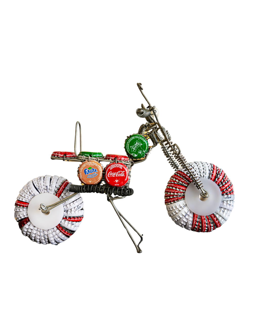 Bottle cap and wire bike
